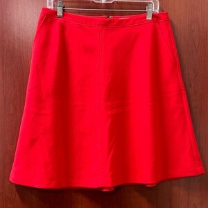 Loft A line skirt size 8 side pockets fully lined Skater Valentines day Red flar